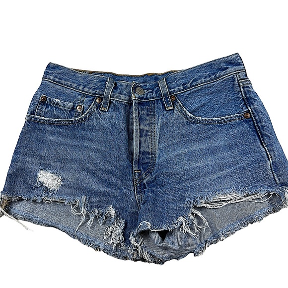 Levi's Pants - LEVI’S: Premium 501 Women’s Distressed Jean Shorts -Size 26